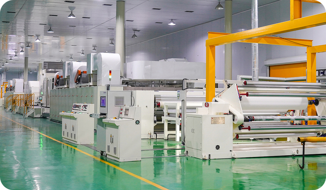 Ligne de production de non-tissés à air chaud